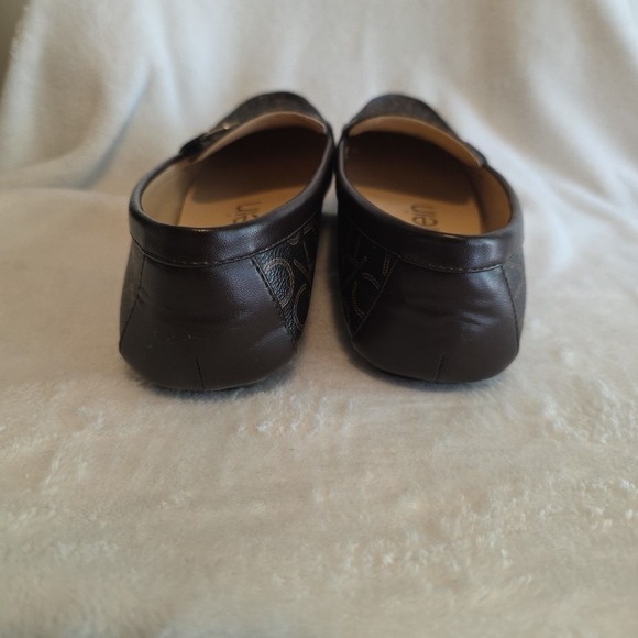 Calvin Klein Women's Logo Loafers Slip-On Flats Monogram CK Brown Size 7.5M - Picture 6 of 12